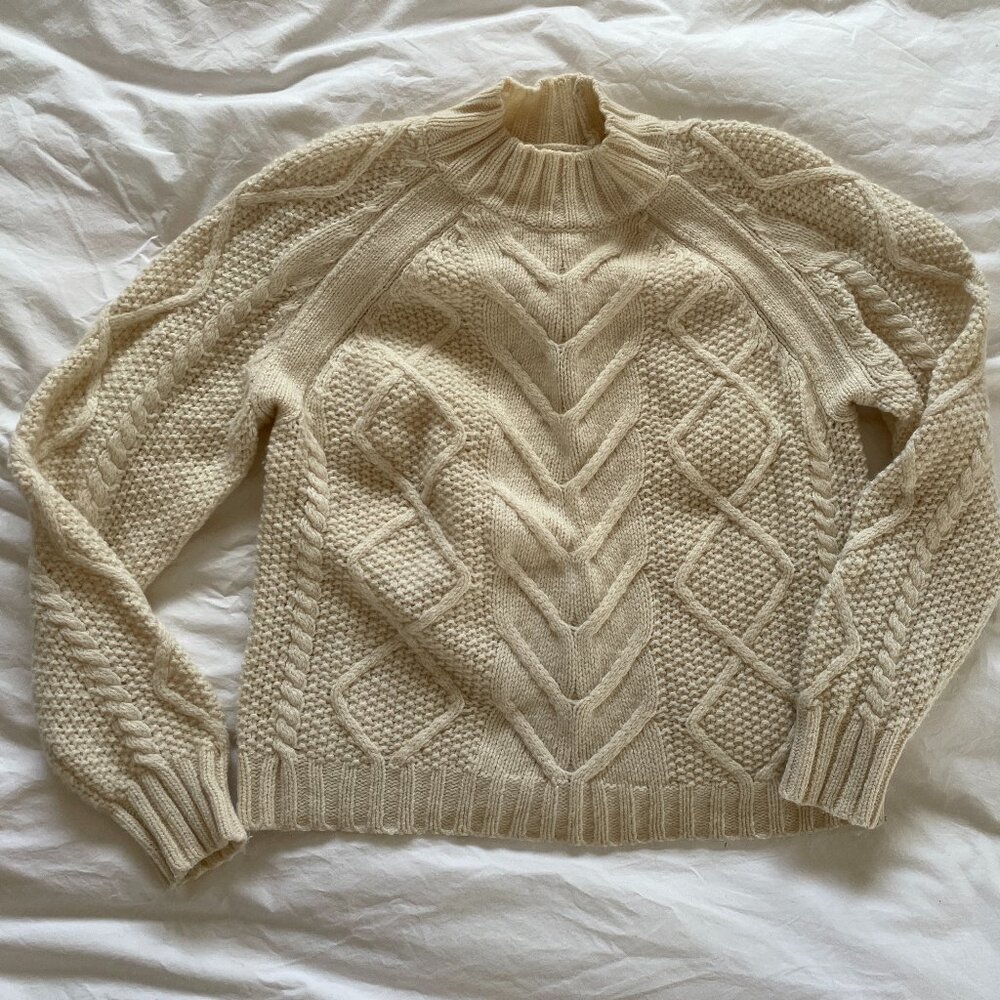Rouje Aran Knit Sweater - 36